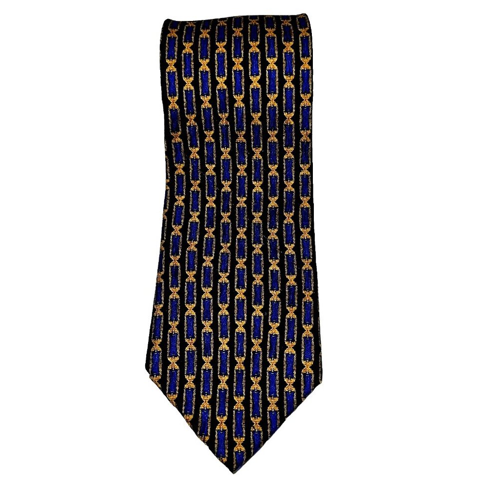 Vintage 90s Silk Tie WINE Cocktail Collectors Stonehenge Geo Quiet Luxury USA